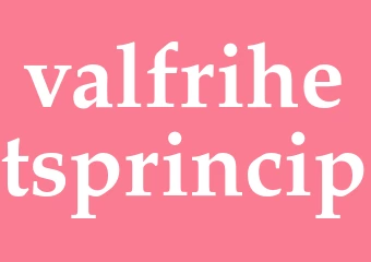 Synonym valfrihetsprincip