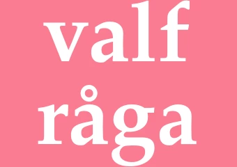Synonym valfråga
