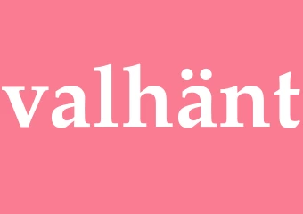 Synonym valhänt