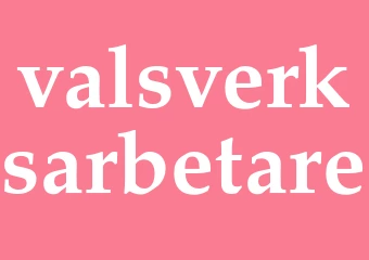 Synonym valsverksarbetare
