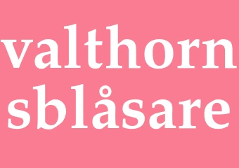 Synonym valthornsblåsare
