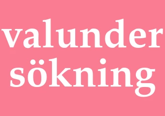 Synonym valundersökning