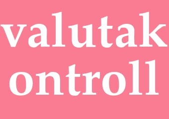 Synonym valutakontroll