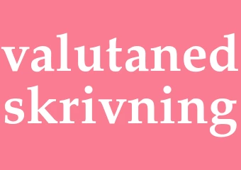 Synonym valutanedskrivning