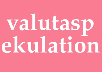 Synonym valutaspekulation
