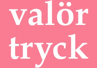Synonym valörtryck