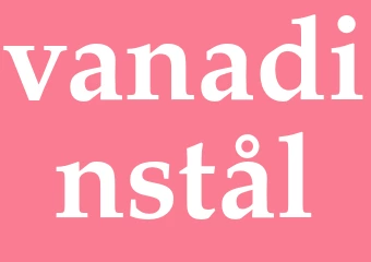 Synonym vanadinstål
