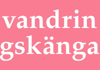 Synonym vandringskänga