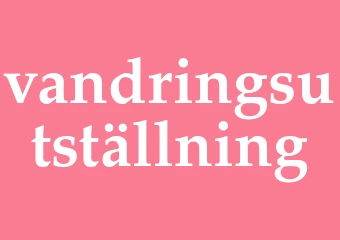 Synonym vandringsutställning
