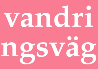 Synonym vandringsväg