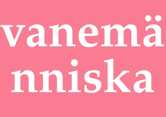 Synonym vanemänniska