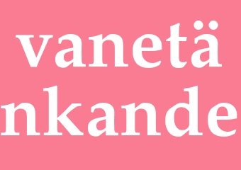 Synonym vanetänkande