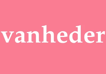 Synonym vanheder