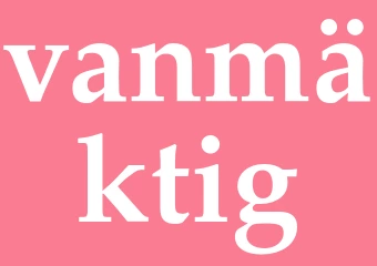 Synonym vanmäktig