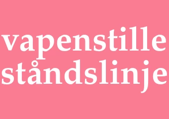 Synonym vapenstilleståndslinje