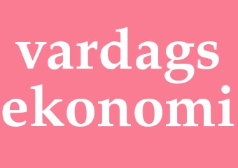 Synonym vardagsekonomi
