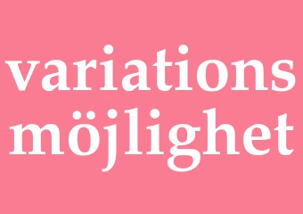 Synonym variationsmöjlighet