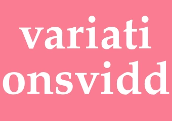 Synonym variationsvidd