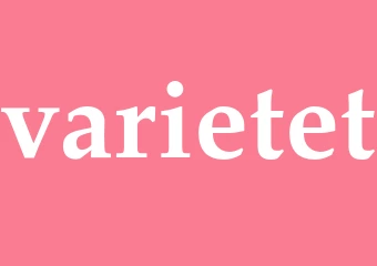 Synonym varietet