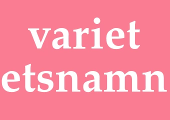 Synonym varietetsnamn