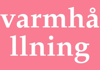 Synonym varmhållning