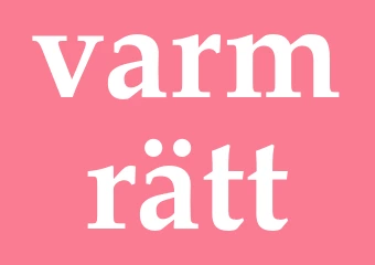 Synonym varmrätt