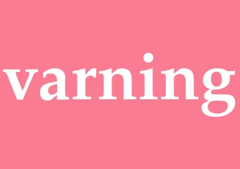 Synonym varning