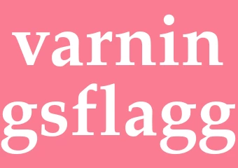 Synonym varningsflagg
