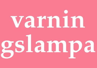 Synonym varningslampa