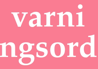 Synonym varningsord