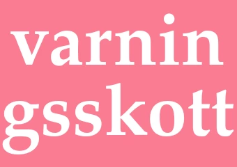 Synonym varningsskott