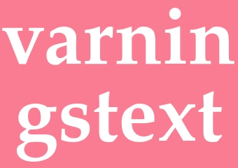 Synonym varningstext