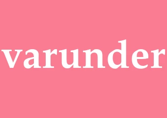 Synonym varunder