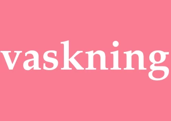 Synonym vaskning