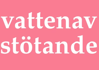 Synonym vattenavstötande