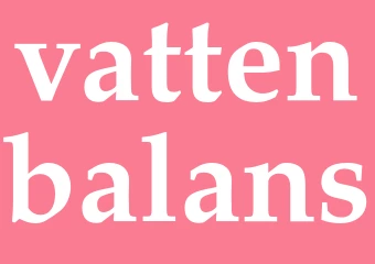 Synonym vattenbalans