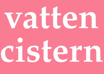 Synonym vattencistern