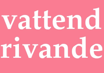 Synonym vattendrivande