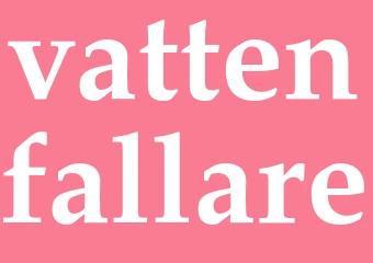 Synonym vattenfallare