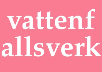 Synonym vattenfallsverk