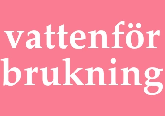 Synonym vattenförbrukning