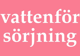 Synonym vattenförsörjning