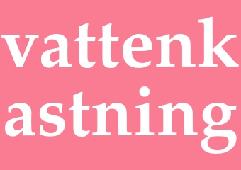 Synonym vattenkastning