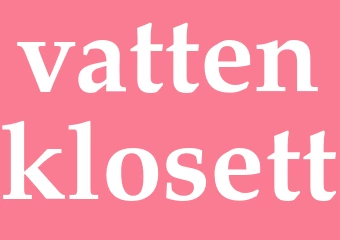 Synonym vattenklosett