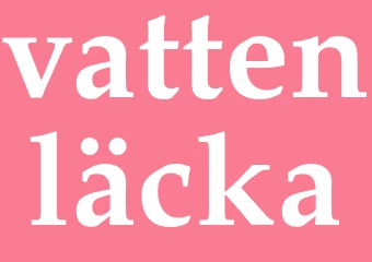Synonym vattenläcka