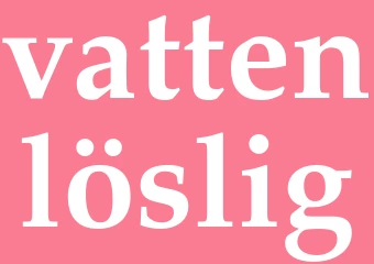 Synonym vattenlöslig