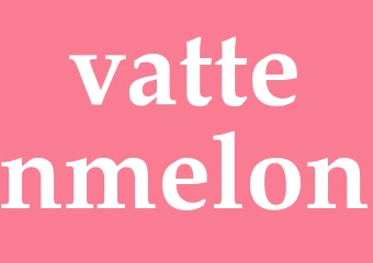 Synonym vattenmelon