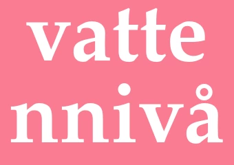 Synonym vattennivå