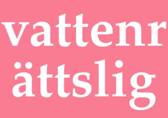 Synonym vattenrättslig