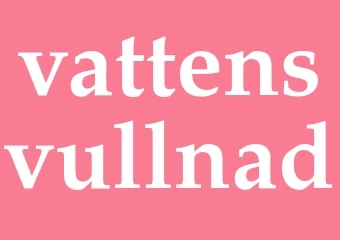 Synonym vattensvullnad